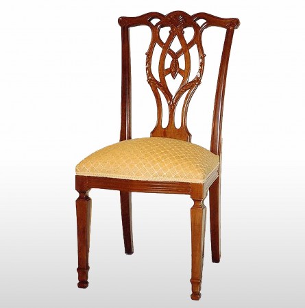Νεοκλασική καρέκλα με σχέδια λεπτής τεχνικής