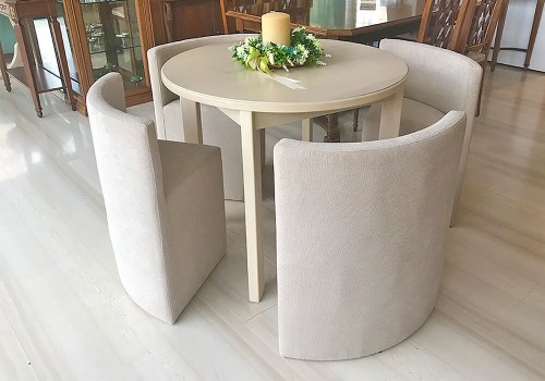 Μοντέρνο τραπέζι με ενσωματωμένες καρέκλες